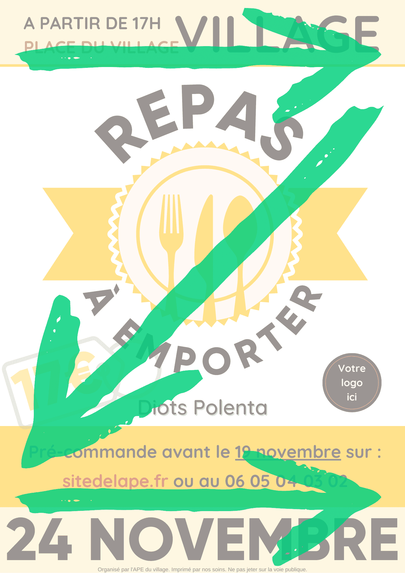 Lisibilité de votre affiche : pensez au cheminement en Z du regard.