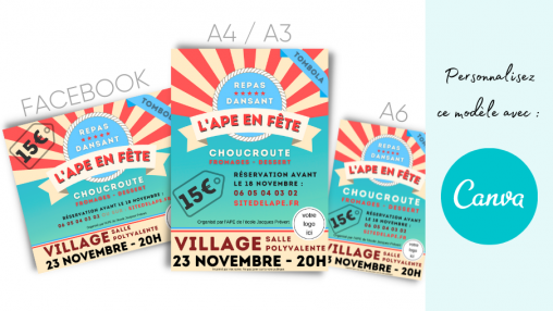Modèles d'affiches l'APE en fête !