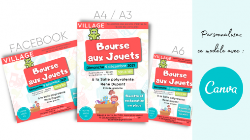 BlogPost-Affiches-Bourse aux jouets-min Modèle (template) d'affiches pour une bourse aux jouets.