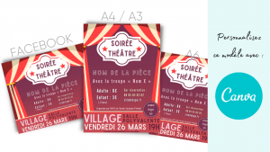 Modèles (templates) d'affiches pour une soirée théâtre ou un spectacle. Modèles (templates) d'affiches pour une soirée théâtre ou un spectacle.