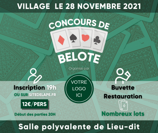 Affiches Concours de Belote