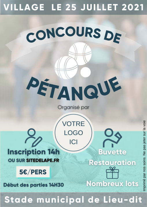 Concours de Pétanque-A6-min Modèle d'affiche concours de pétanque.
