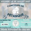 Modèle d'affiche concours de pétanque.