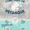 Modèle d'affiche concours de pétanque.