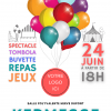 Modèle d'affiche kermesse.