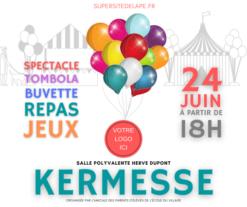Modèle d'affiche kermesse.