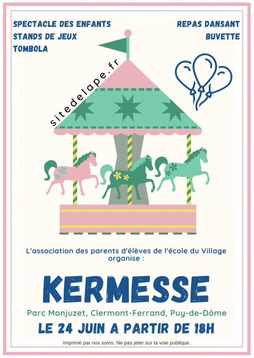 Modèle affiche kermesse