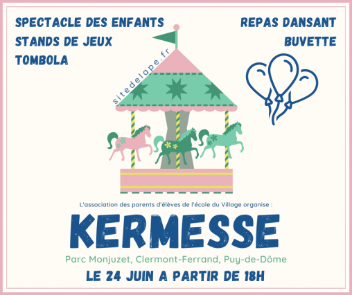 Modèle affiche kermesse