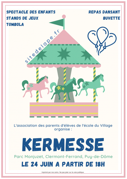 Modèle affiche kermesse