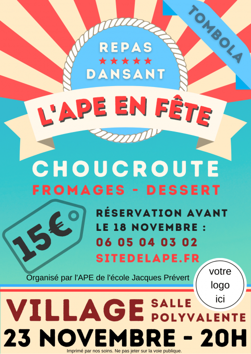 Affiches "L'APE en fête !"