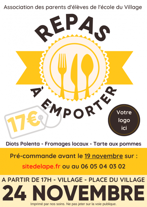 REPAS A EMPORTER 2-A6-min Affiche repas à emporter