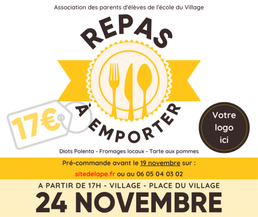 REPAS A EMPORTER 2-FB-min Affiche repas à emporter