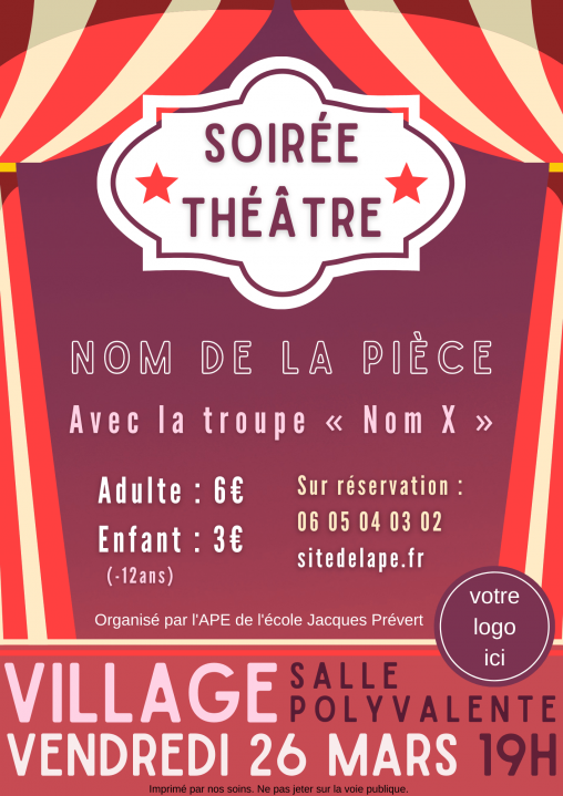 Soirée théâtre-min Affiches Soirée théâtre