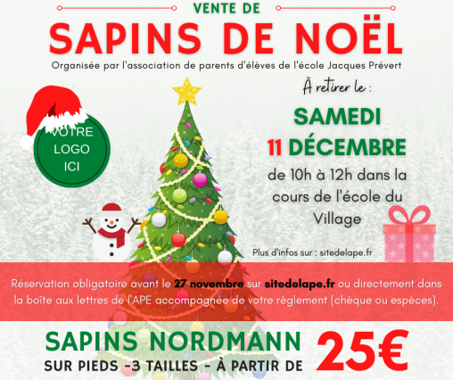 Vente de sapins-FB-min Affiches Vente de sapins de Noël