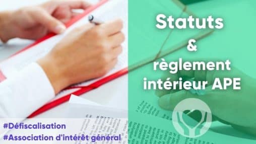 Modèle de statuts pour reconnaissance d'intérêt général.