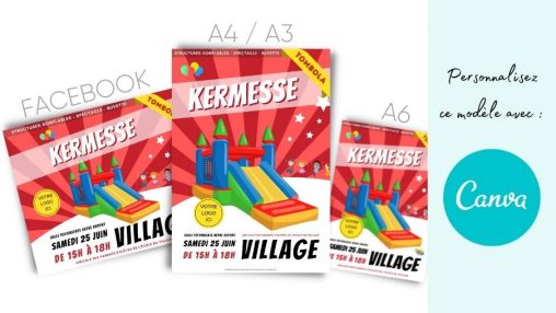 Modèles d'affiches de kermesse pour APE