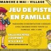 Modèle d'affiche pour un jeu de piste en famille ou rando d'orientation