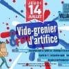 Modèle d'affiche pour vide-grenier brocante feu d'artifice Modèle d'affiche pour vide-grenier brocante feu d'artifice