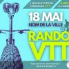 Modèle d'affiche à personnaliser pour une rando VTT thème bleu minimaliste