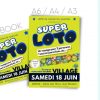 Modèle d'affiche à personnaliser pour un super loto (thème boules) Modèle d'affiche à personnaliser pour un super loto (thème boules)