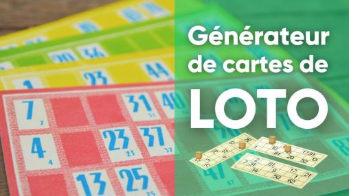 Générer des cartes de loto ou bingo facilement.