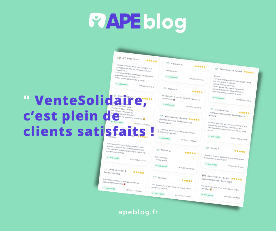 VenteSolidaire, c’est plein de clients satisfaits !